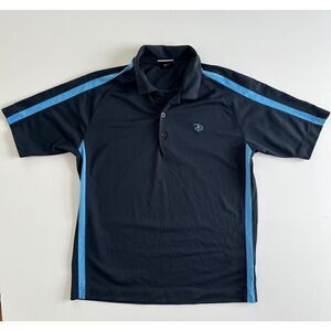 Disney Parks Nike Fit Dry Boys Short Sleeve Golf Polo Navy Blue Size Large 14-16